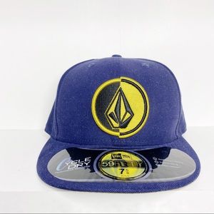 New Era Volcom 7 5/8 Blue Hat